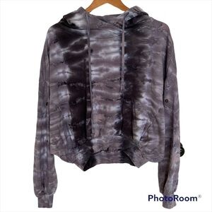 Young Fabulous & Broke Raissa Tie Dye Dolman Sweatshirt Hoodie, Size Med/Large